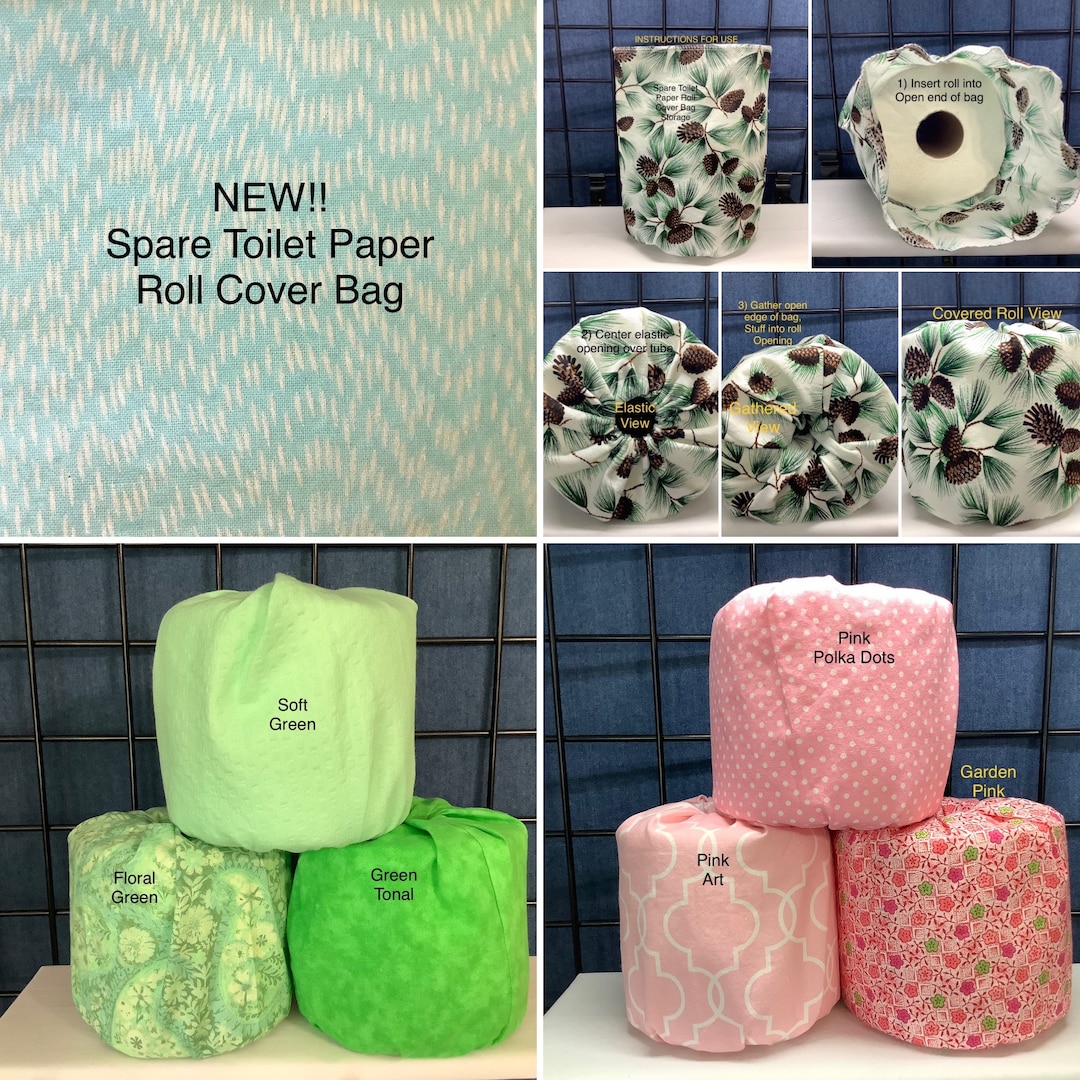 NEW Spare Toilet Paper Roll Cover Bag Storage - Etsy