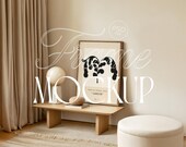 Poster Mockup, Artwork Frame Mockup, Wood Frame Mockup, Picture Frame Mockup, Natural Light Mockup | for Photoshop Photopea