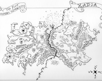 The Dragon Prince Fantasy Map (digital image)