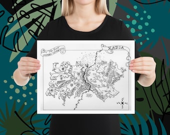 The Dragon Prince Fantasy Map POSTER