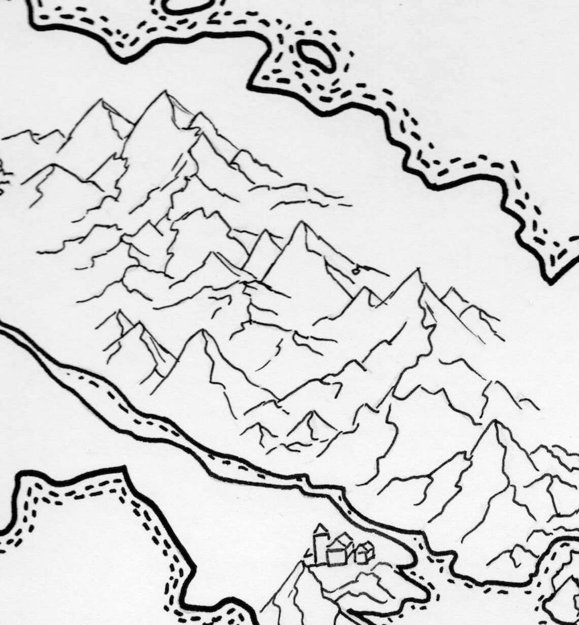 Fantasy Map for D&amp;D digital Image - Etsy