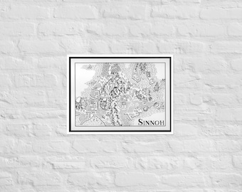 Sinnoh fantasy map (poster)
