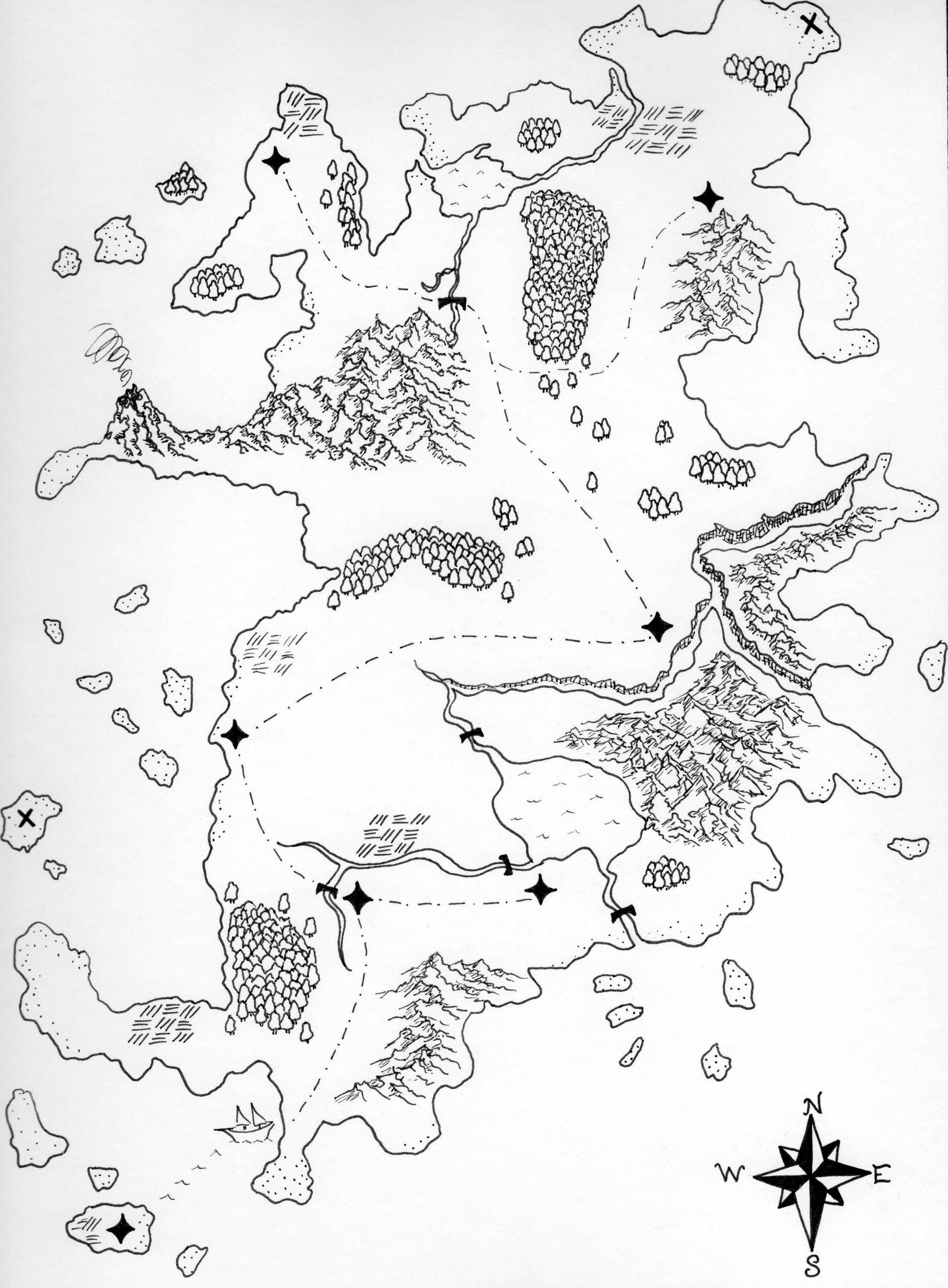 Fantasy Map for D&D (digital image)