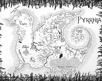 Wings of Fire Pyrrhia fantasy map (DIGITAL DOWNLOAD)