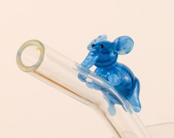 Handgemachter Elefantenstrohhalm: Wiederverwendbarer Strohhalm für Naturliebhaber