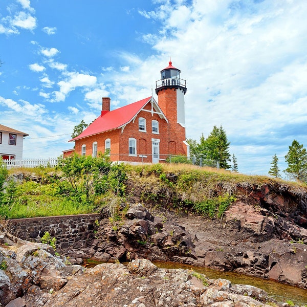 Eagle Harbor Lighthouse - Vibrant Eagle - Michigan Photography