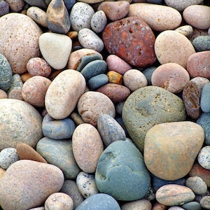 Beach Stones - Michigan Photography