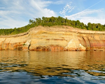 Picture Rocks Cliffs - Canvas Wrap - Michigan Photography