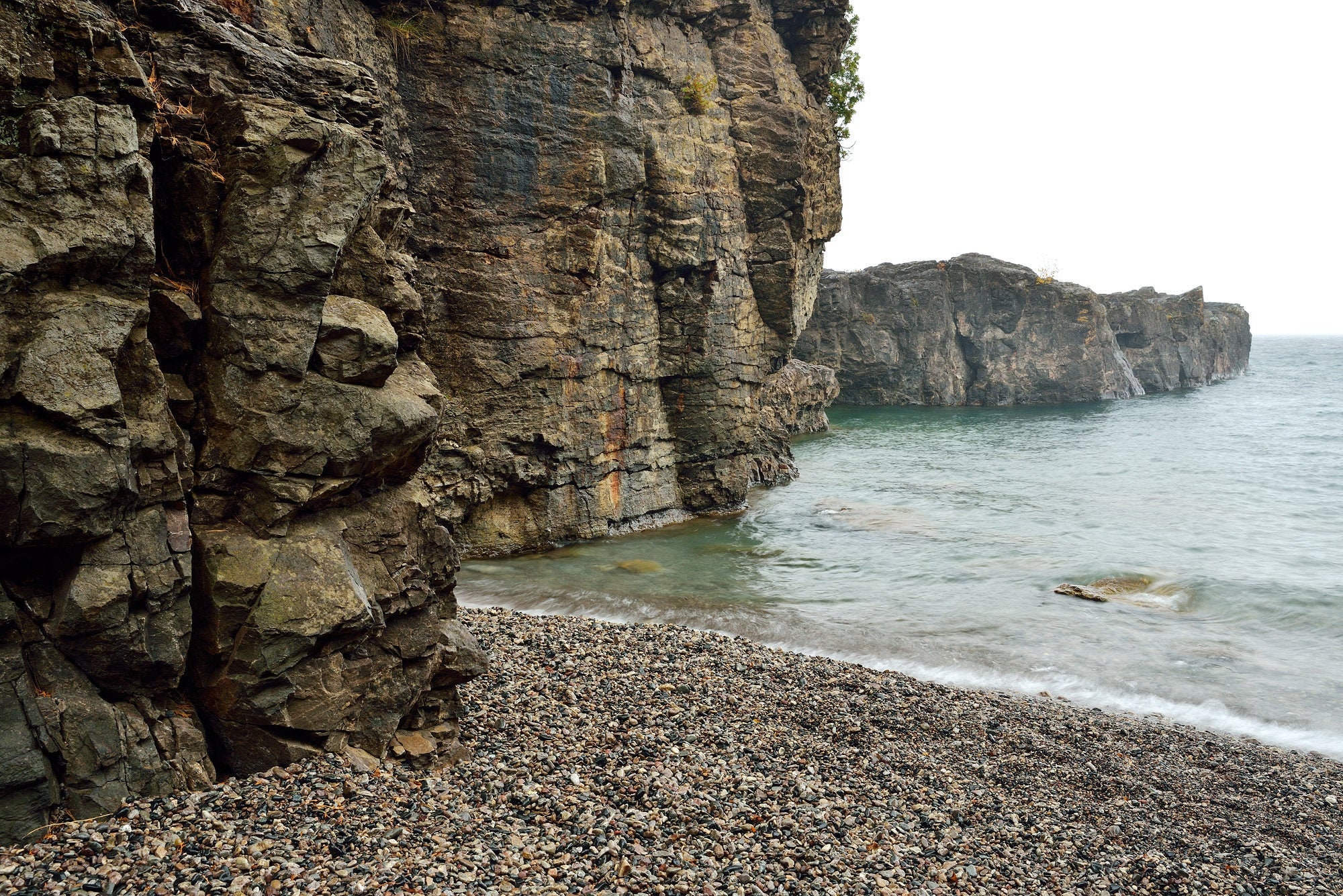 Presque Isle Black Rocks Cliffs Michigan Photography Etsy