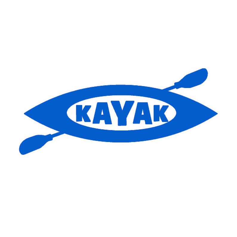 Kayak vinyl decal image 1