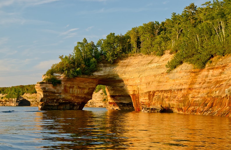 Lovers Leap Pictured Rocks Michigan Photography Etsy