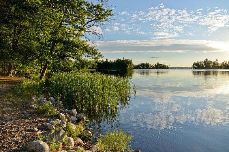 Hamlin Lake New Day Ludington Michigan Photography Stock Etsy