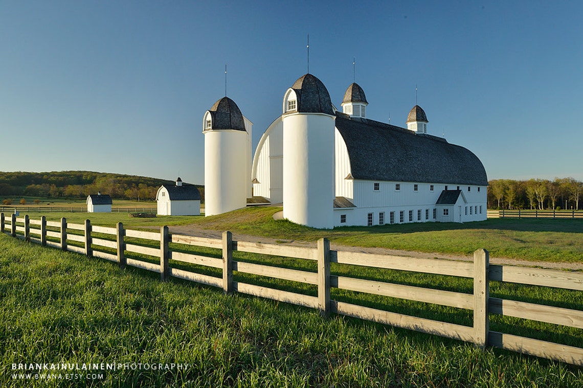 D H Day Barn Early Morning Sleeping Bear Dunes Canvas Wrap | Etsy