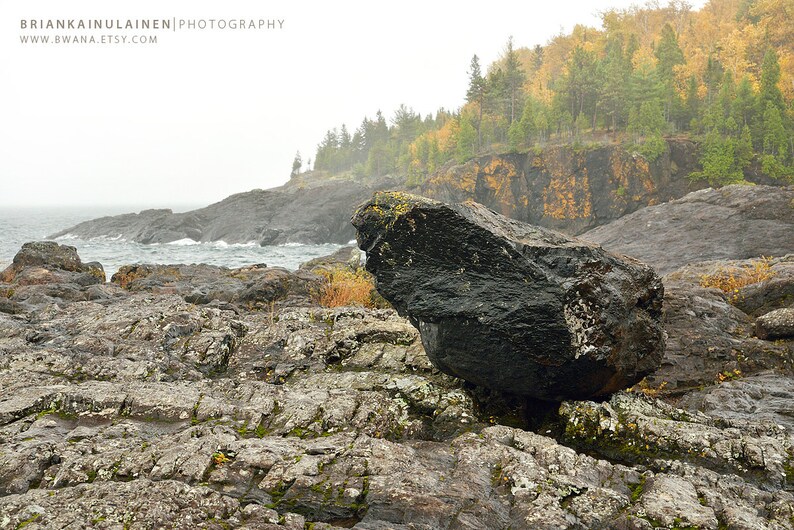 Black Rock's Black Rock Presque Isle Park Michigan Etsy UK