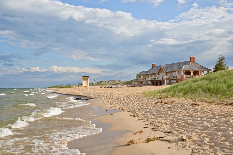 Ludington State Park Beach House Michigan Photography Etsy