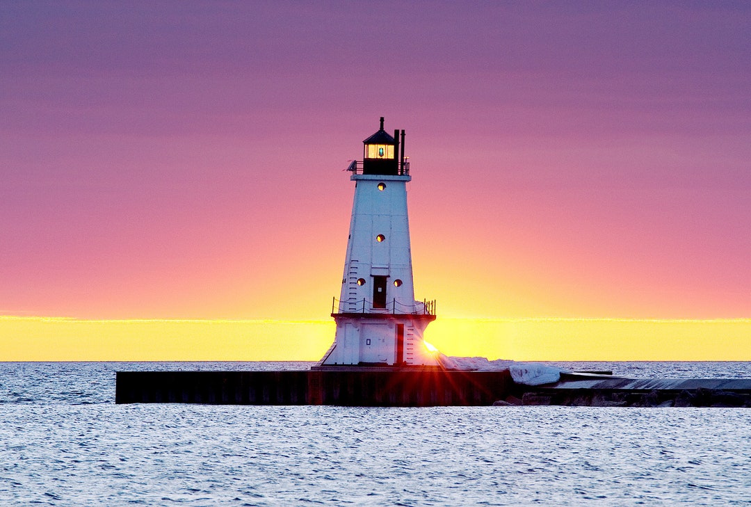 Ludington Lighthouse Michigan Photography Etsy