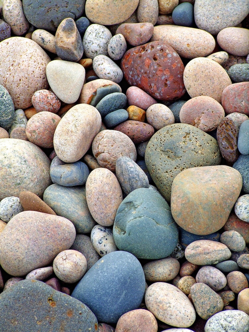 Beach Stones Michigan Photography image 1