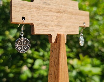 fine silver Mapuche earrings