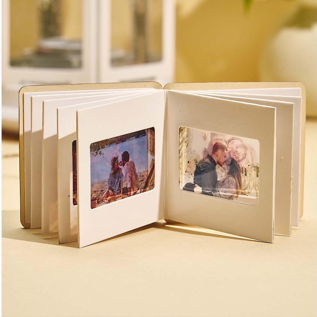 Mini Photo Film Album, Personalized Gift for Him, Anniversary Gifts, Couples Gift, Boyfriend Birthday, Gift for Her, Memorial Gift