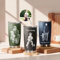 Personalized Photo Tumbler, 3D Engraved Effect, Father's Day Gift