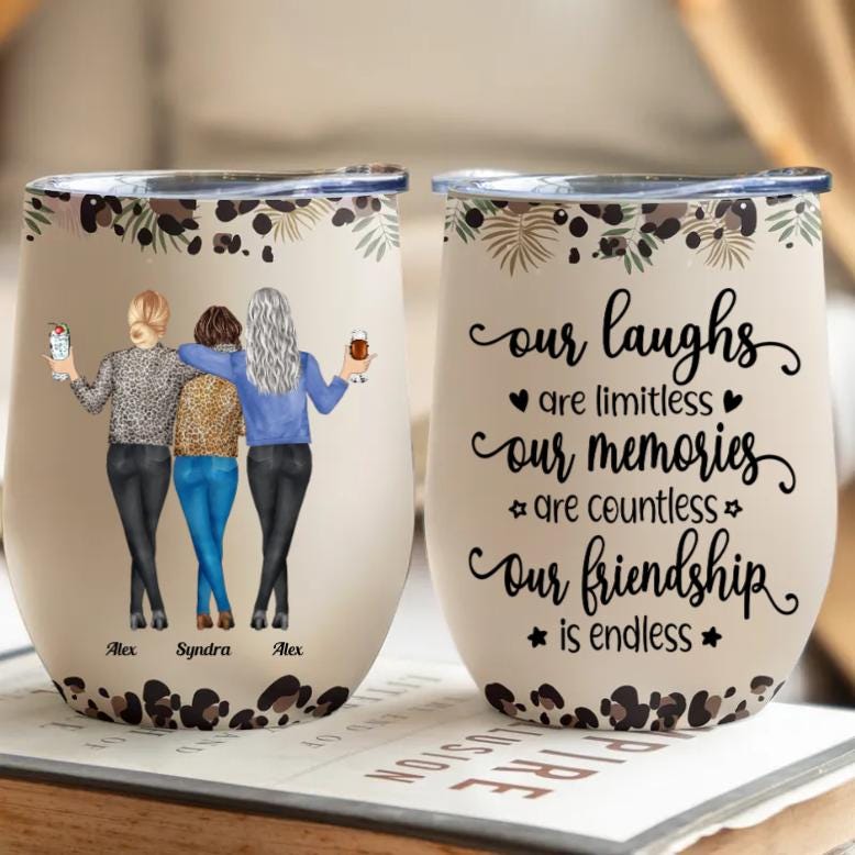 engrave wine glasses Couples Personalized Wedding Wine Glass, Design: N8 main image 1