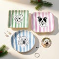 Custom Pet Portrait Jewelry Dish, Dog Line Art Ring Holder, Personalized Pet Memorial Gift, Dog Mom Birthday, Cat Lover Trinket Tray Ceramic product logo