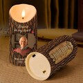 Personalized Memorial Photo LED Candle: Sympathy Gift