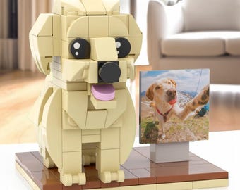 Custom Dog Mini Figure Brick: Personalized Pet Portrait Gift