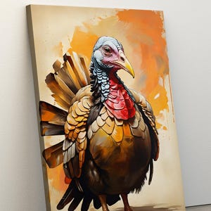 Fall Turkey Prints, Toilet Canvas Poster, Turkey Wall Art, Printable Wall Art, Nursery Print Decor, Fall Decorations, High Quality Prints