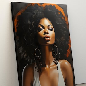 African Woman Wall Art, Woman Art Decor, Woman Wall Art, Colorful African Poster, Black Woman Print Art, Black Girl Wall Art, Ready to Hang