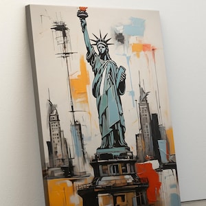 Statue of Liberty Art Print, Statue of Liberty Wall Art, New York City Art Print, New York Wall Art Decor, Travel Wall Art, Canvas Wall Art