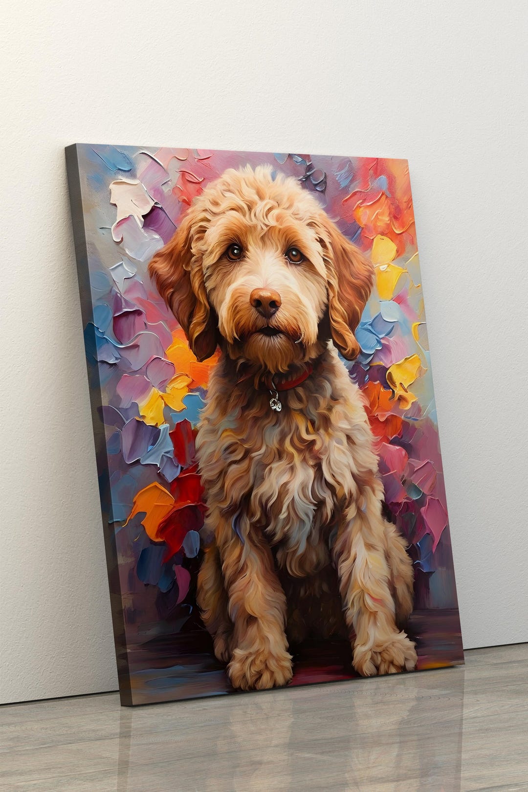 Colorful Cockapoo Poster Print or Canvas, Dog Art Painting, Gift for ...