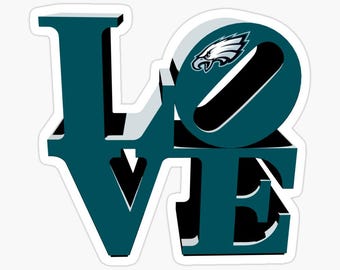 Philadelphia Eagles LOVE Stickers
