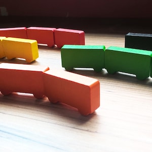 Wooden Train Wagons