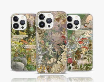 Frog Cottagecore Phone Case, Frog Phone Case, Cottagecore Phone Case, Aesthetic Phone Case, Toad and Frog Phone Case, Gift For Frog Lover
