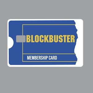 Sticker carte carte de crédit blockbuster