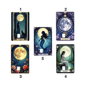 Housse pour carte de crédit « The Moon » Tarot Card