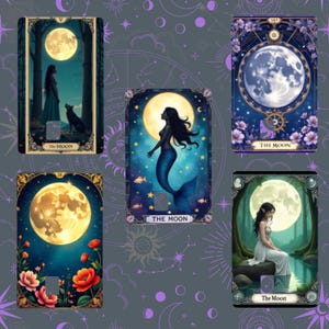 Tarot Karte 'Der Mond' Credit Card Cover