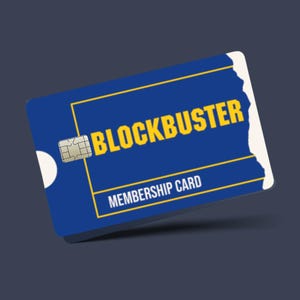 Adesivo de capa de cartão de crédito Blockbuster Card