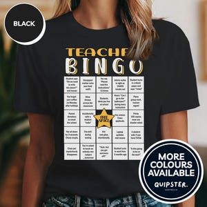 Camiseta engraçada de bingo para professor, camiseta de humor para sala de aula, presente de agradecimento para novos professores, formatura, volta às aulas, camiseta de mentor