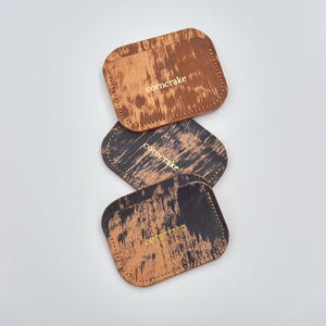 Leren kaarthouder, minimalistische portemonnee, relatiegeschenken, slanke portemonnee, identiteitsbewijshouder, miniportemonnee, bankpasje, cadeau vriend, cadeau voor haar