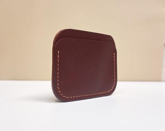 Leather card holder leather, womens wallet,leather card holder,edc wallet,aesthetic gifts,small leather wallet,credit card wallet