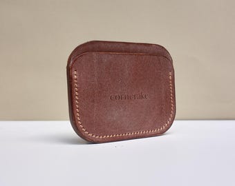 Leather card holder leather wallet,mens wallet,leather card holder,edc wallet,front pocket wallet,small leather wallet,credit card wallet