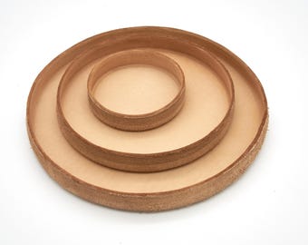 Leather tray, home decor,jewelry organizer,key holder,room decor aesthetic,ring dish,leather gift,jewelry holder,round leather tray