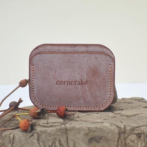 Cartera minimalista encerada, carteras para hombres, regalos corporativos, cartera delgada, lindo tarjetero, mini cartera, estuche para tarjetas bancarias, regalo del día del padre