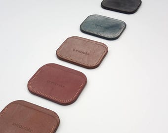 Waxed minimalist wallet, wallets for men,corporate gifts,slim wallet,cute card holder,mini wallet,bank card case,fathers day gift