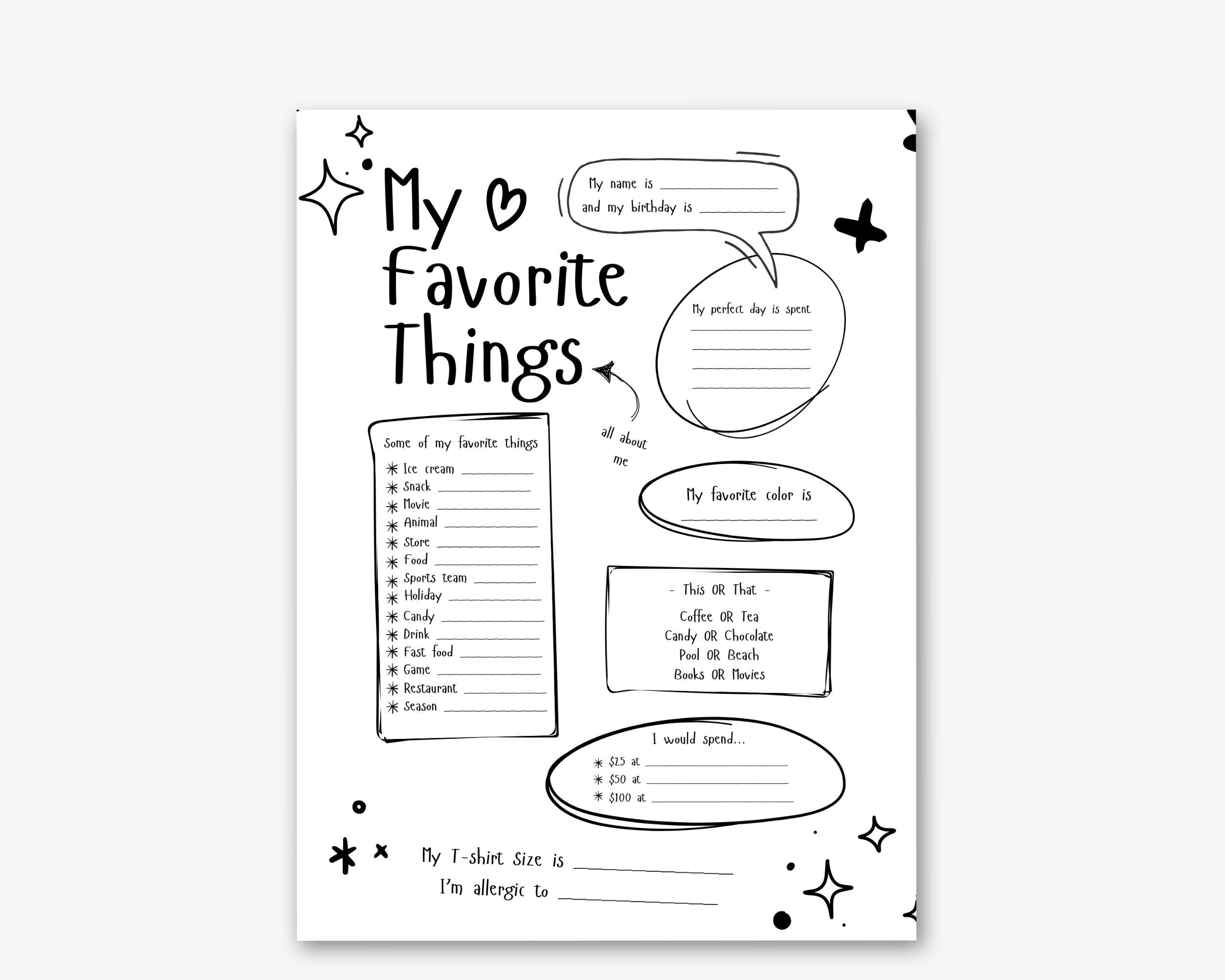 Team Building Get to Know Me Questionnaire Printable – Perfect for ...