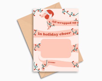 Dachshund Christmas Gift for Dog Lovers | Dachshund Mom Christmas Gift | Doxi Christmas | Christmas Dachshund Gift for Vet Tech