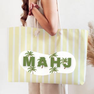 Mahjong Tote Bag |Cabana Club, Mahjong gift, Mahjong tile bag, Mahjong bag, Mahjong Party, Mahjong game night, Mahjong Bag Set, Mahjong tote