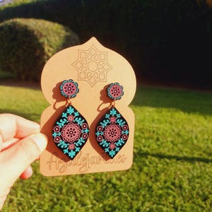 Pendientes de jardín bohemio